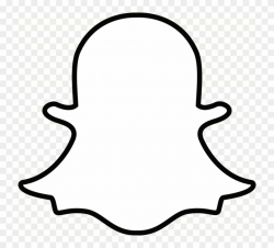 Snapchat Ghost Outline Transparent Png - Snapchat Logo White ...