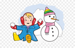 Winter Snow Clipart Snow Play - Playing In Snow Clip Art - Png ...