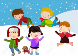 Clipart of snow and kids - Clip Art Library