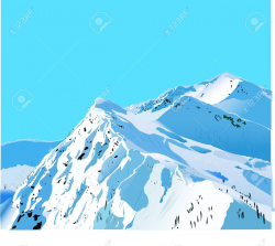 Snow covered mountain clipart 3 » Clipart Station