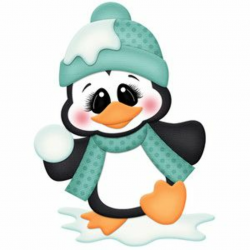 Penguin throwing snowball | penguin clipart | Christmas yard art ...