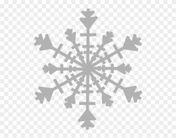 Snowflake Clipart Single Snowflake - Snow Crystal Png Transparent ...