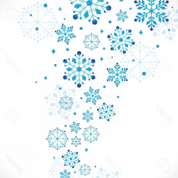 Snow Clipart Background Vector Illustration Stock Snowflake Border ...
