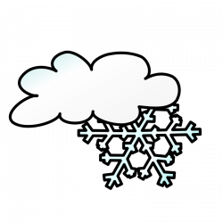 Free Clipart: Weather Symbols: Snow Storm | nicubunu