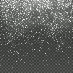 Falling snow isolated on transparent background. christmas ...