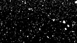 Low-angle shot. Animated very heavy falling snow flakes on transparent  D725_4_041