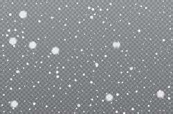 Realistic Falling Snow On Transparent Background. Vector Illustration. by  AndSim