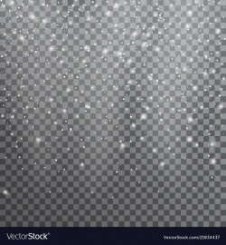 Snow transparent realistic snow background