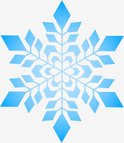 Simple Blue Snowflake, Snowflake Clipart, Simple Snowflake, Falling ...