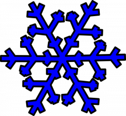 Blue Snowflake Clip Art at Clker.com - vector clip art online ...