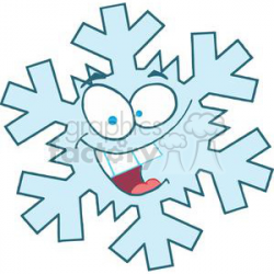 3777-Cartoon-Snowflake clipart. Royalty-free clipart # 381428