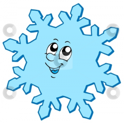 Cute Cartoon Snowflake Clipart - Clip Art Bay