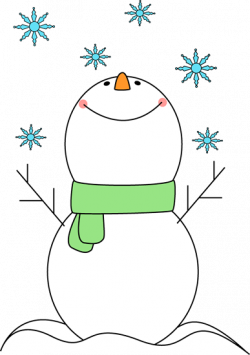 cute snowflake clipart | Snowman Catching Snowflakes Clip Art ...