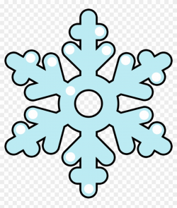 Cartoon Clipart Snowflake - Easy Snowflake Coloring Pages, HD Png ...