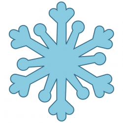 Simple Snowflake Clipart - Clip Art Library
