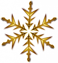 Gold Snowflake Clip Art at Clker.com - vector clip art online ...