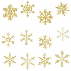 Gold snowflake clipart 6 » Clipart Portal