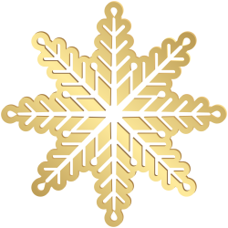 Gold Snowflake PNG Clip Art Image | Gallery Yopriceville - High ...