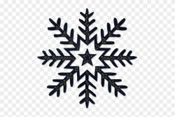 Snowflake Clipart High Resolution - Black Snowflake Transparent ...