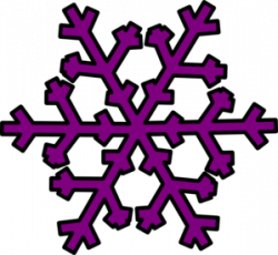 Purple Snowflake Clip Art at Clker.com - vector clip art online ...