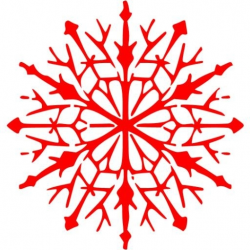 Snowflake Clipart Red Pencil And In Color Complex Qualified 13 | www ...