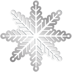 Silver Snowflake PNG Clip Art Image | Gallery Yopriceville - High ...