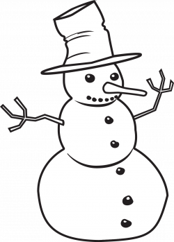 Snowman black and white snowman black and white clipart - WikiClipArt