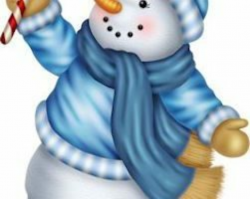 Snowman clipart blue » Clipart Portal