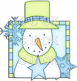 Let It Snow Squares 12 - Snowman - £0.17 : Commercial Use Clip Art