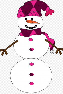 Snowman, White, Pink, transparent png image & clipart free download