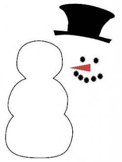 Snowman Silhouette Clip Art - Clip Art Library