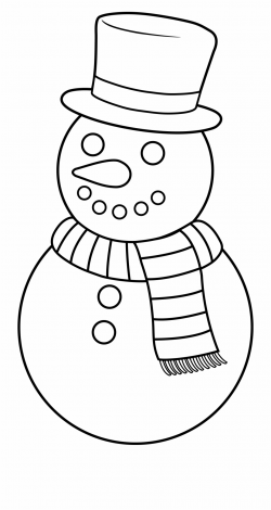 Snowman Clipart Outline - Snow Man Clip Art Black And White Free PNG ...