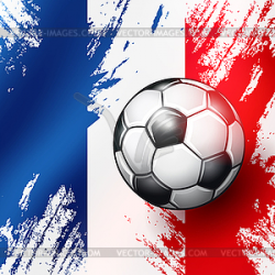 Soccer ball on France flag abstract backgrounds - vector clipart ...