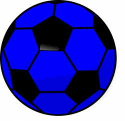 Soccer Ball Blue Clip Art at Clker.com - vector clip art online ...