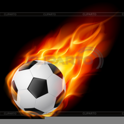 Soccer Ball On Fire Clipart | Free Images at Clker.com - vector clip ...