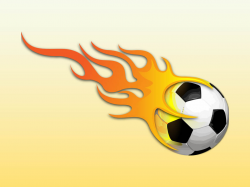 Free Soccer Ball with Flames Clipart Image - Clip Art Library