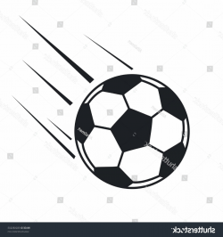 Flying Soccer Ball Vector Illustration | SOIDERGI