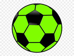 Leaf Clipart Black And White - Green And Black Soccer Ball - Png ...