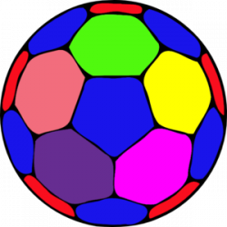 Rainbow Soccer Ball Cliparts - Free Clipart