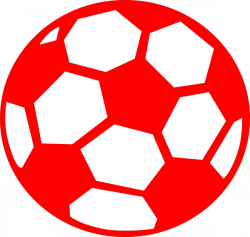 Red Soccer Ball Clip Art at Clker.com - vector clip art online ...