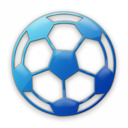 Free Blue Soccer Ball Clipart Image - Clip Art Library