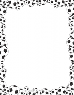 Pin by Muse Printables on Page Borders and Border Clip Art | Soccer ...