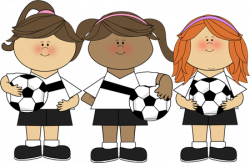 cute clip art ~ Girl Soccer Players | church | Kids soccer, Soccer ...