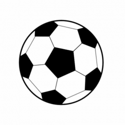 Soccer ball and silhouette cameo on clip art - ClipartBarn