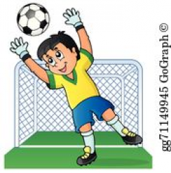 Soccer Goalie Clip Art - Royalty Free - GoGraph