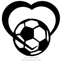 Soccer ball heart clipart » Clipart Portal
