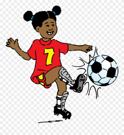 Girl Playing Soccer Clip Art Free Vector - Play Soccer Clip Art ...