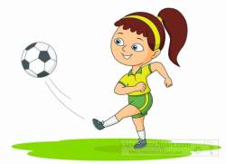 Girl Playing Soccer Clipart | Free download best Girl Playing Soccer ...