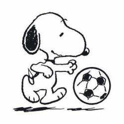 Snoopy playing soccer | Rocks | Snoopy, Peanuts snoopy, Peanuts ...