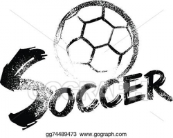 Vector Art - Soccer grunge streaks. EPS clipart gg74489473 - GoGraph